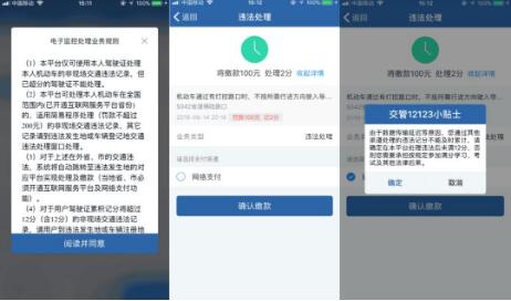 交管12123违章处理缴费流程